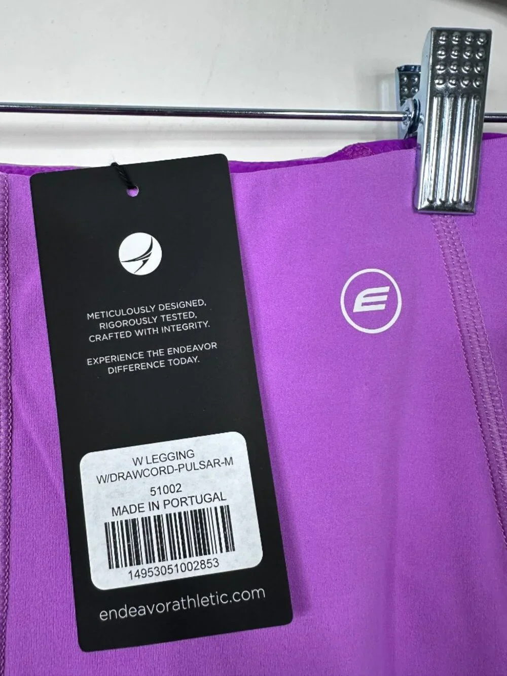 NWT Endeavor Athletic Drawcord Leggings Pulsar M Cooling Performance Workout